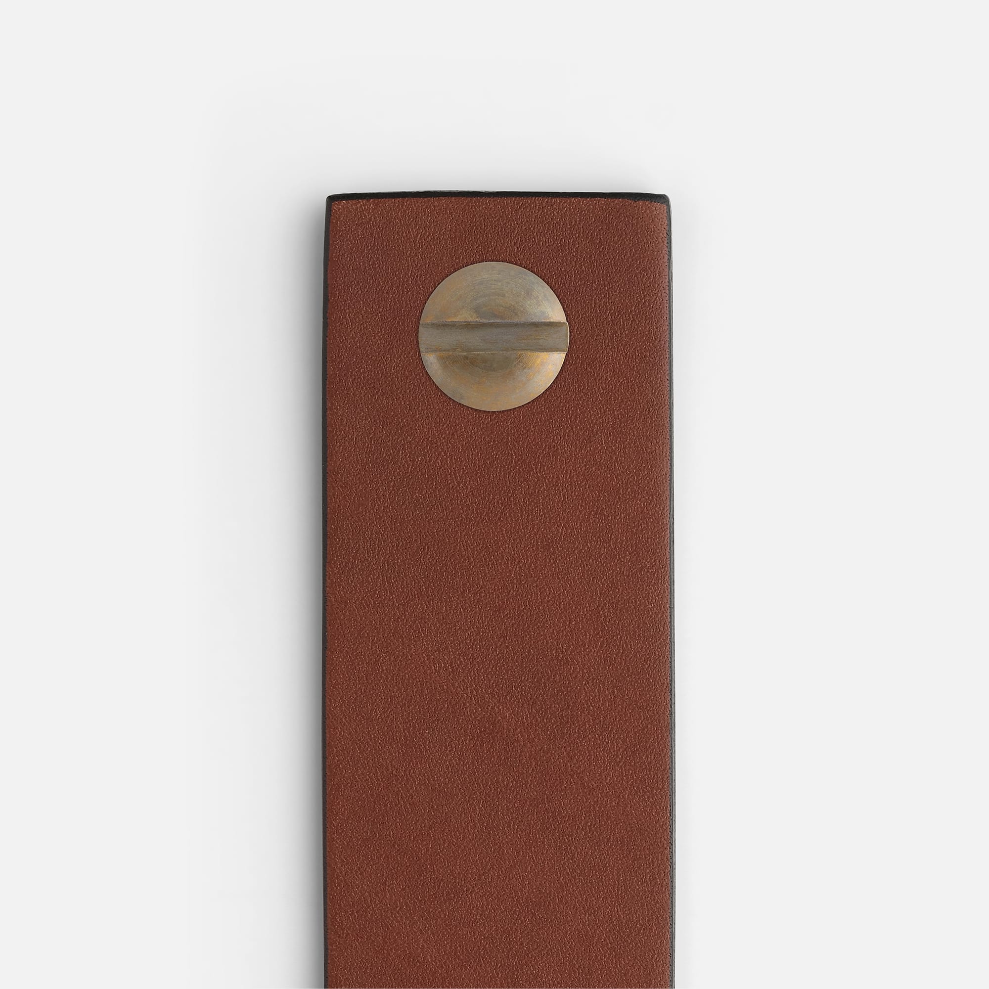 British Leather Tan with Aged Brass