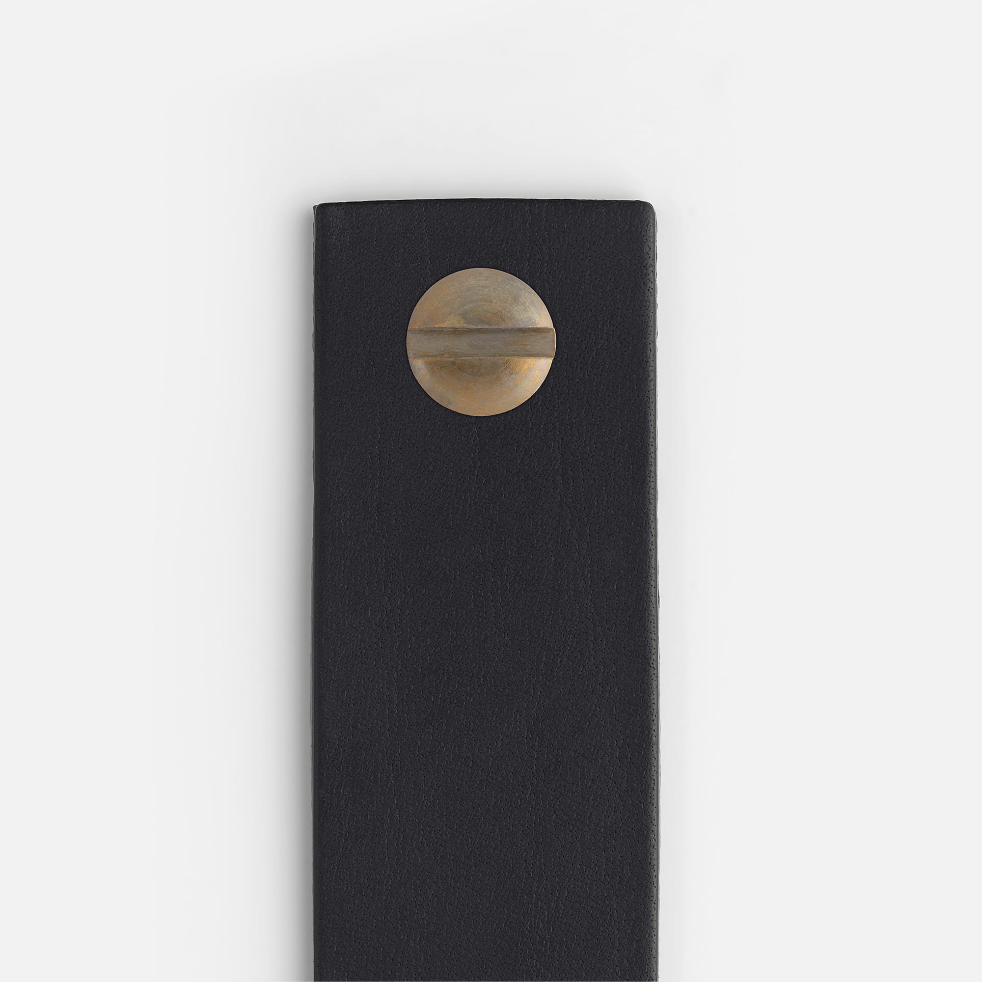 Midnight Leather with Aged Brass