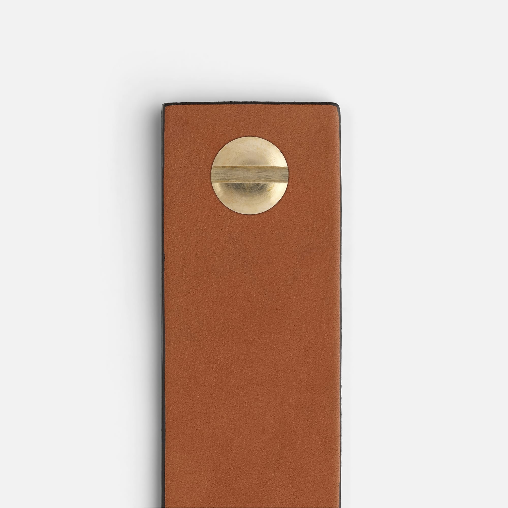 Saddle Tan Leather with Brass